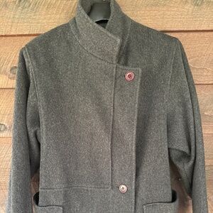 Vintage Grey Wool Coat